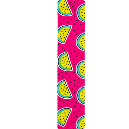 Purple Fancy Watermelon Pattern Print Table Runner