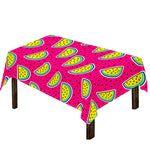 Purple Fancy Watermelon Pattern Print Tablecloth