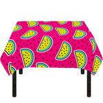 Purple Fancy Watermelon Pattern Print Tablecloth