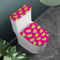 Purple Fancy Watermelon Pattern Print Toilet Lid And Tank Cover Set
