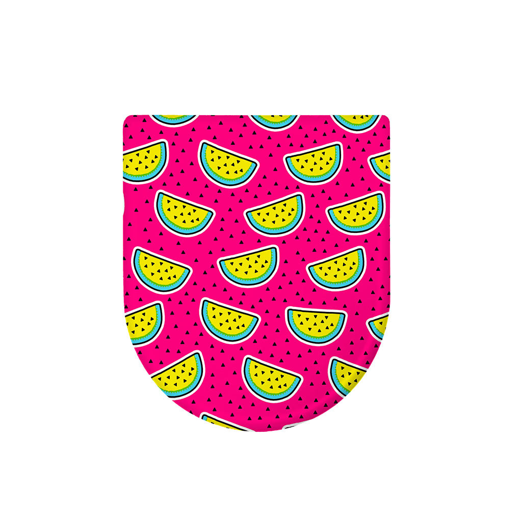 Purple Fancy Watermelon Pattern Print Toilet Lid Cover