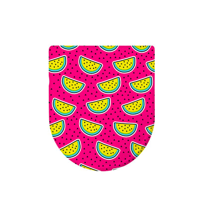 Purple Fancy Watermelon Pattern Print Toilet Lid Cover