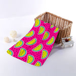 Purple Fancy Watermelon Pattern Print Towel