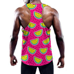 Purple Fancy Watermelon Pattern Print Training Tank Top