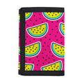 Purple Fancy Watermelon Pattern Print Trifold Wallet