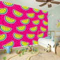 Purple Fancy Watermelon Pattern Print Wall Sticker