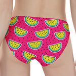 Purple Fancy Watermelon Pattern Print Women's Panties