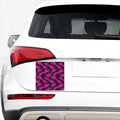 Purple Floral Flower Pattern Print Car Sticker
