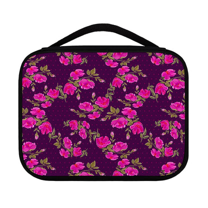 Purple Floral Flower Pattern Print Classic Bible Case