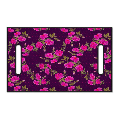 Purple Floral Flower Pattern Print Golf Cart Seat Cover