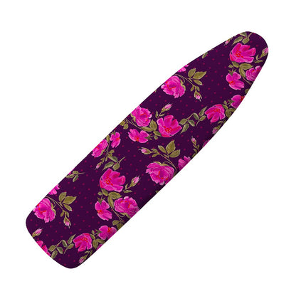 Purple Floral Flower Pattern Print Ironing Board Cover