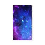 Purple Galaxy Space Blue Starfield Print Baby Crib Sheet