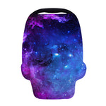 Purple Galaxy Space Blue Starfield Print Baby Seat Cover