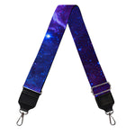 Purple Galaxy Space Blue Starfield Print Bag Strap