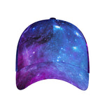 Purple Galaxy Space Blue Starfield Print Baseball Cap