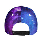 Purple Galaxy Space Blue Starfield Print Baseball Cap