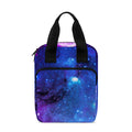 Purple Galaxy Space Blue Starfield Print Bible Tote Bag