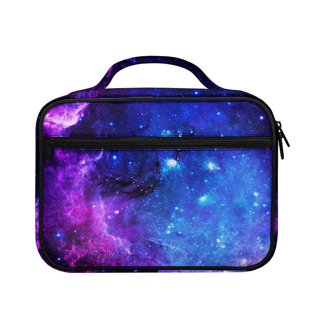 Purple Galaxy Space Blue Starfield Print Briefcase Bible Bag