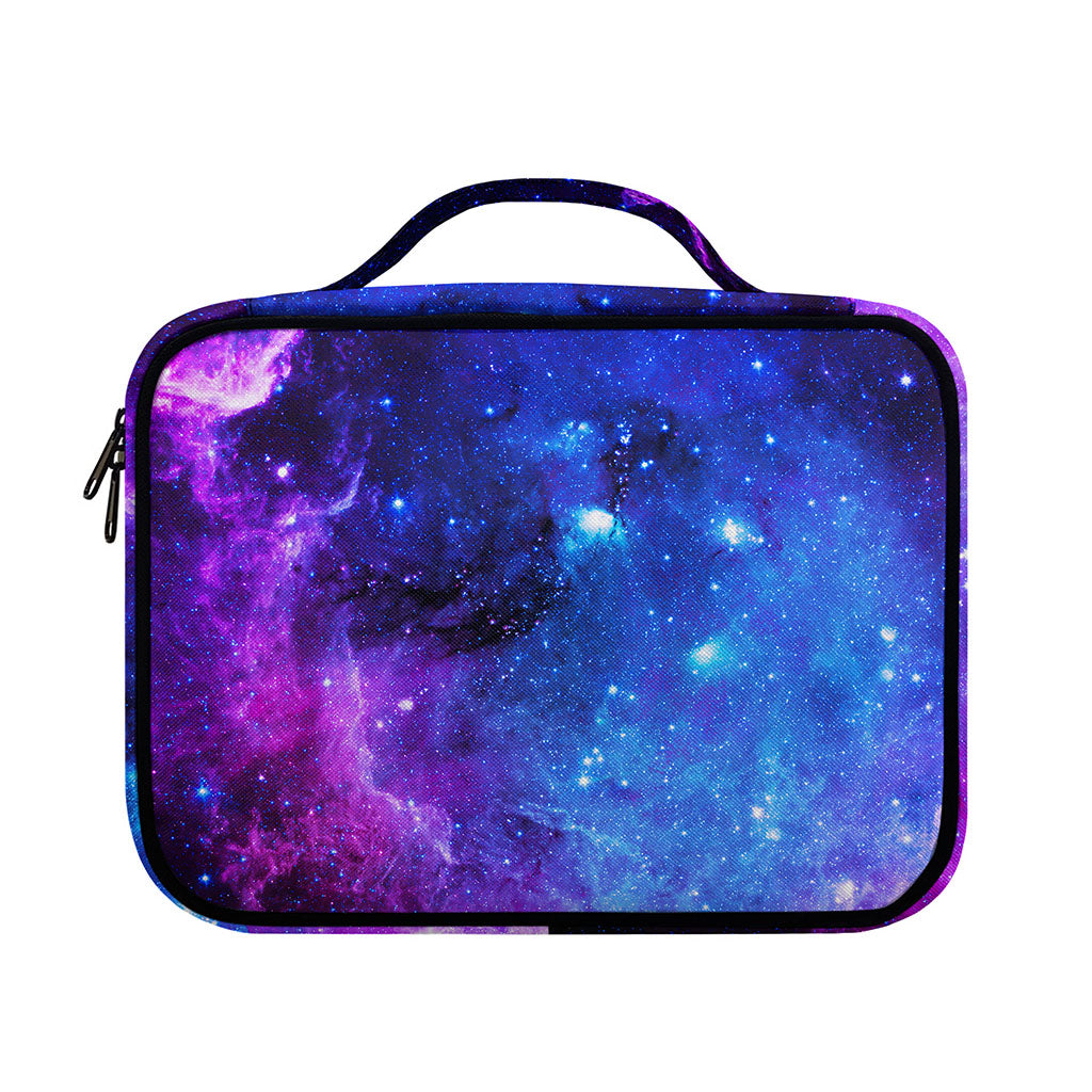 Purple Galaxy Space Blue Starfield Print Briefcase Bible Bag