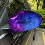 Purple Galaxy Space Blue Starfield Print Car Side Mirror Covers