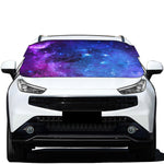 Purple Galaxy Space Blue Starfield Print Car Windshield Snow Cover