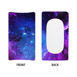 Purple Galaxy Space Blue Starfield Print Changing Pad Cover