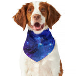 Purple Galaxy Space Blue Starfield Print Dog Bandana