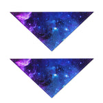 Purple Galaxy Space Blue Starfield Print Dog Bandana