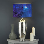 Purple Galaxy Space Blue Starfield Print Drum Lamp Shade