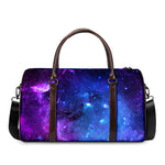 Purple Galaxy Space Blue Starfield Print Duffle Bag