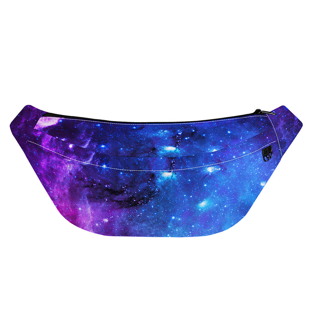 Purple Galaxy Space Blue Starfield Print Fanny Pack