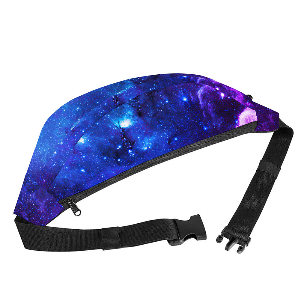 Purple Galaxy Space Blue Starfield Print Fanny Pack