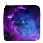 Purple Galaxy Space Blue Starfield Print Hand Towel