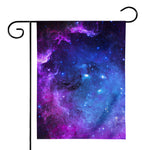 Purple Galaxy Space Blue Starfield Print House Flag