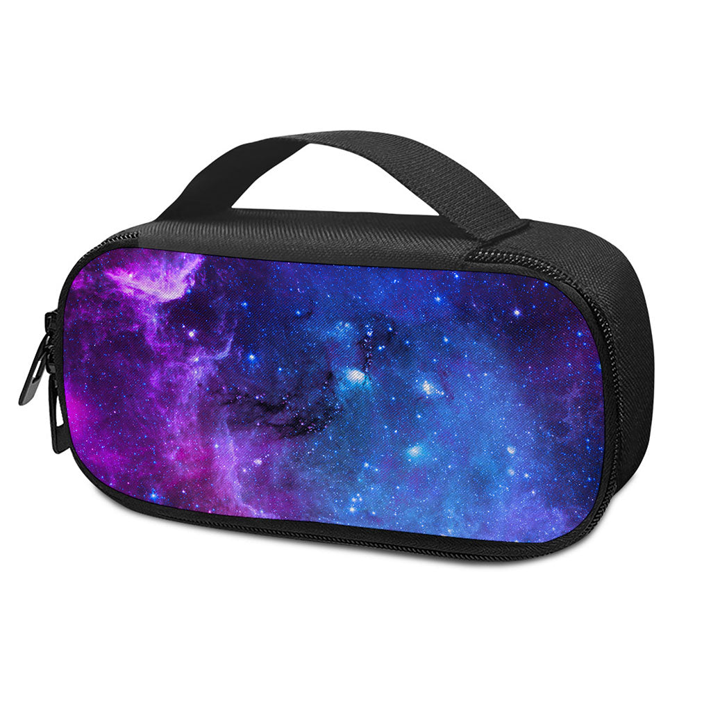 Purple Galaxy Space Blue Starfield Print Insulin Cooler Travel Case