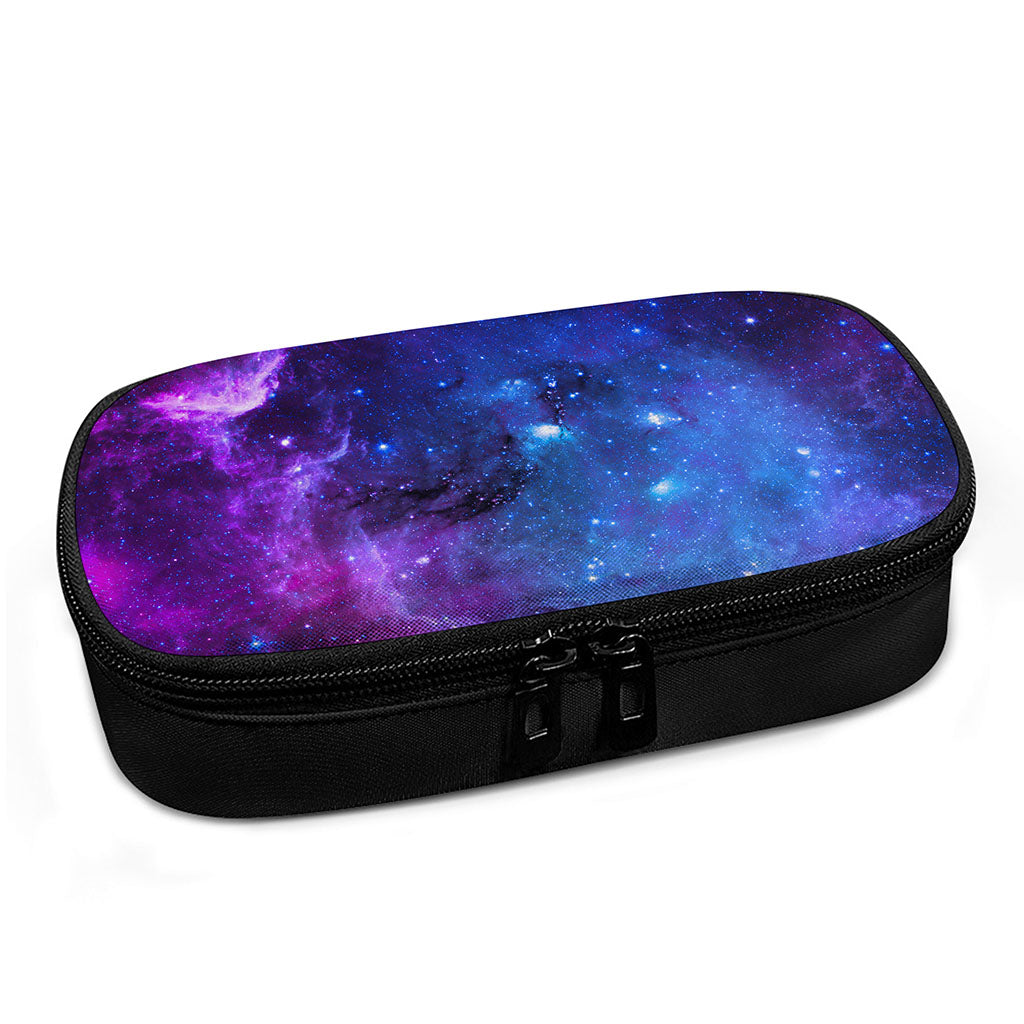 Purple Galaxy Space Blue Starfield Print Insulin Cooler Travel Case