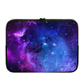 Purple Galaxy Space Blue Starfield Print Laptop Sleeve