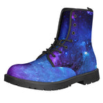 Purple Galaxy Space Blue Starfield Print Backpack