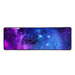 Purple Galaxy Space Blue Starfield Print Long Kitchen Mat