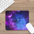Purple Galaxy Space Blue Starfield Print Mouse Pad