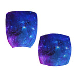 Purple Galaxy Space Blue Starfield Print Office Chair Cover