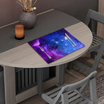 Purple Galaxy Space Blue Starfield Print Placemat
