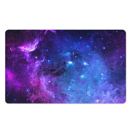 Purple Galaxy Space Blue Starfield Print Polyester Doormat