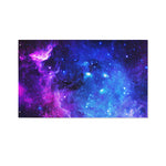 Purple Galaxy Space Blue Starfield Print Polyester Flag