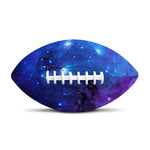 Purple Galaxy Space Blue Starfield Print Rugby Ball