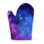 Purple Galaxy Space Blue Starfield Print Single Oven Mitt