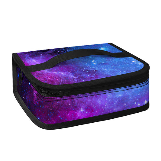 Purple Galaxy Space Blue Starfield Print Small Lunch Bag