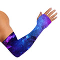Purple Galaxy Space Blue Starfield Print Sun Protection Arm Sleeves