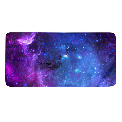 Purple Galaxy Space Blue Starfield Print Towel