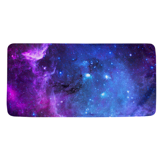Purple Galaxy Space Blue Starfield Print Towel